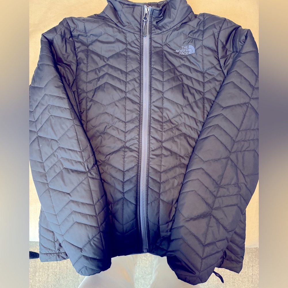 The North Face, W, L, navy jacket.